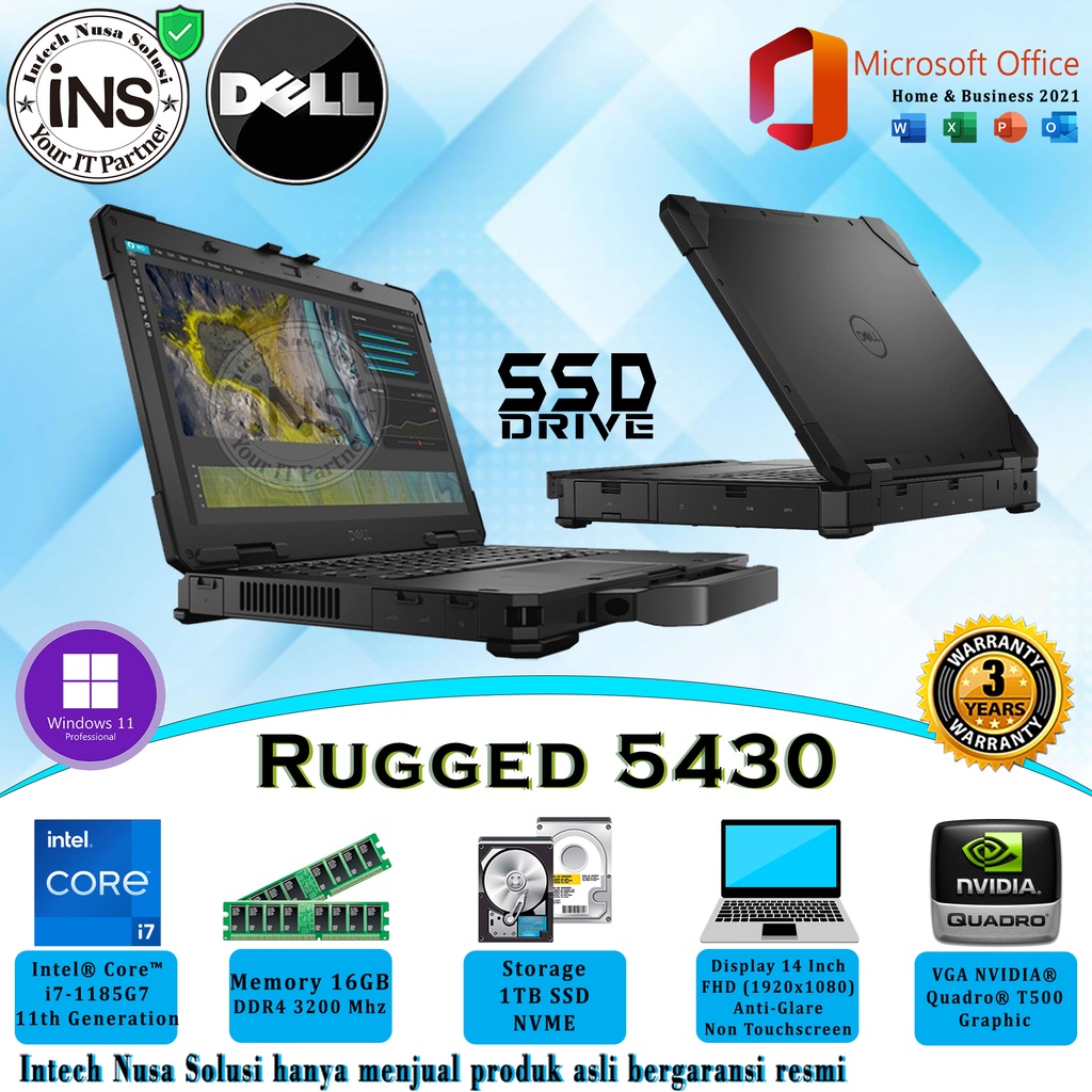 Jual Dell Latitude Rugged I G Gb Tb Ssd Vga Nvidia Quadro