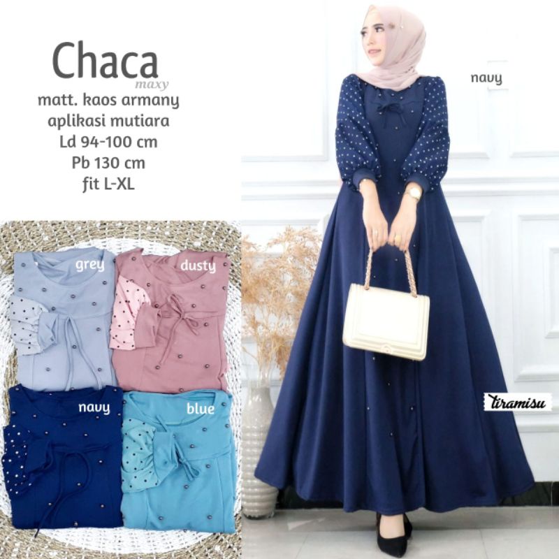 CHACA MAXY DRESS | DRESS WANITA MUSLIM | BY TIRAMISU