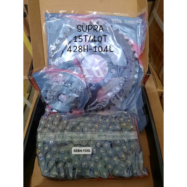 GEAR PAKET SCOYCO KUALITAS SEPUHAN CHAIN SPROCKET SET JUPZ JUPZ1 SUPRA FITNEW VEGA ZR MEGAPRO-6