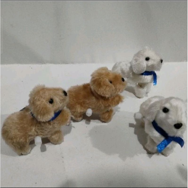 Mainan boneka anjing putar bisa jalan