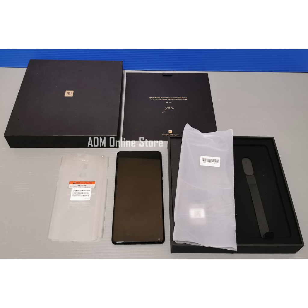 XIAOMI MI MIX 2. WARNA BLACK CERAMIC. KONDISI BEKAS, MULUS, NORMAL, LENGKAP. Xiaomi Mi Mix 2 MiMix2 