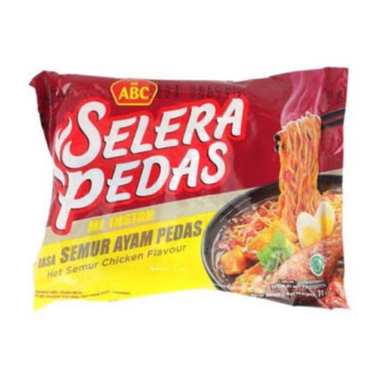 

ABC Mie Selera pedas rasa semur ayam pedas 70Gr