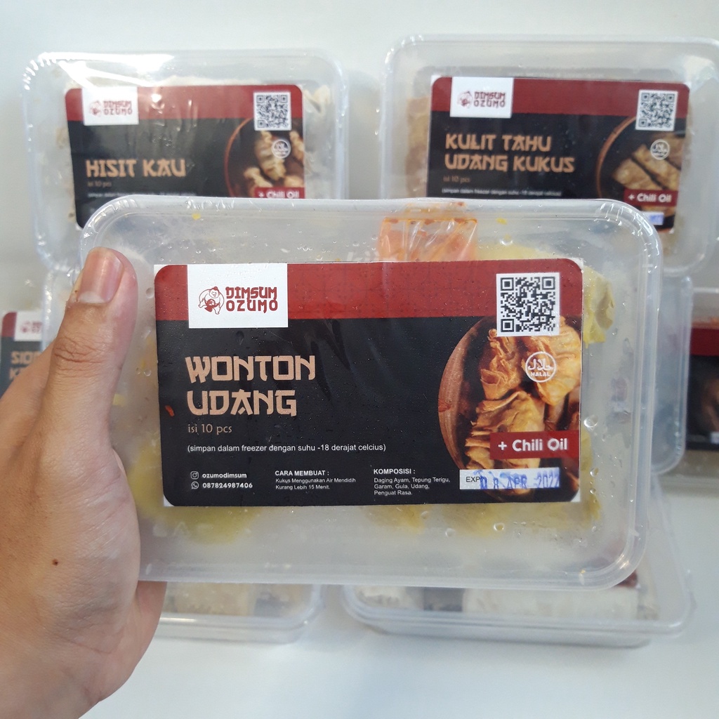 

DIMSUM WONTON UDANG HALAL PREMIUM ISI 10 + CHILI OIL