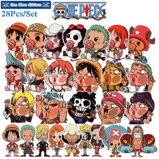 One Piece Stiker   28Pcs Set Anime  Mixed Luggage Doodle 