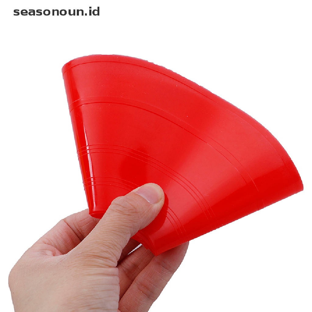 10 Pcs / set Piringan Penanda Ember Model Datar Untuk Pelatihan Sepak Bola