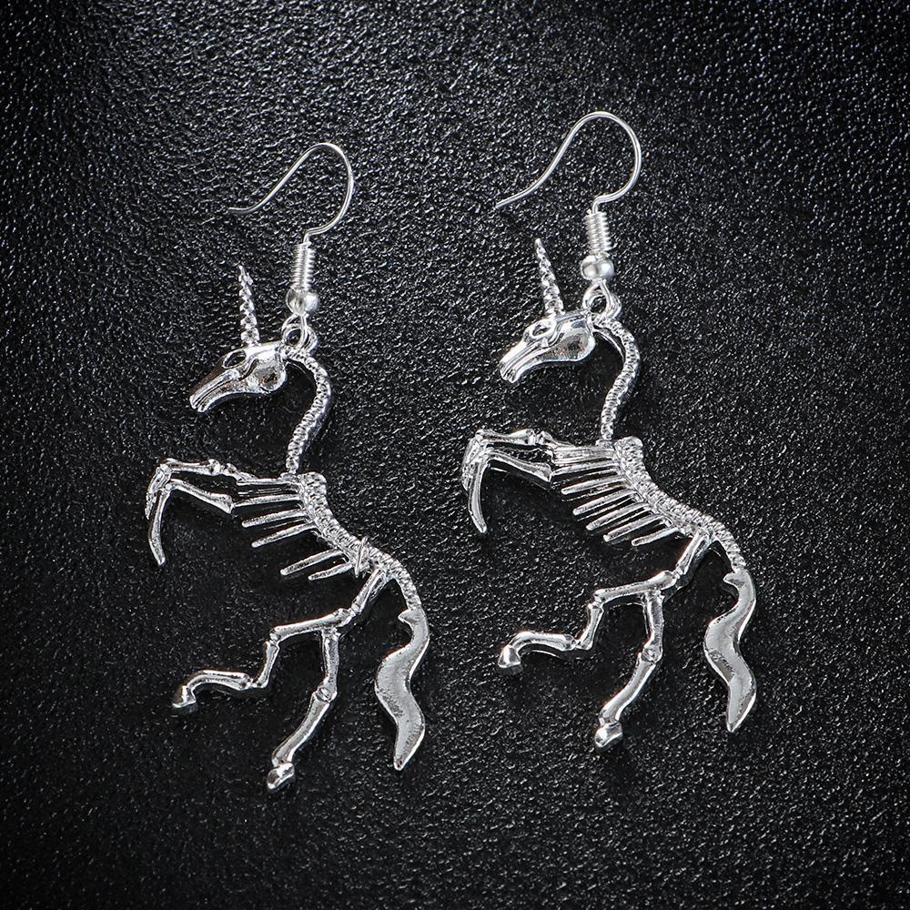 Preva Skeleton Drop Earrings Fashion Perhiasan Pesta Pernikahan Gadis Lady Menjuntai Earrings