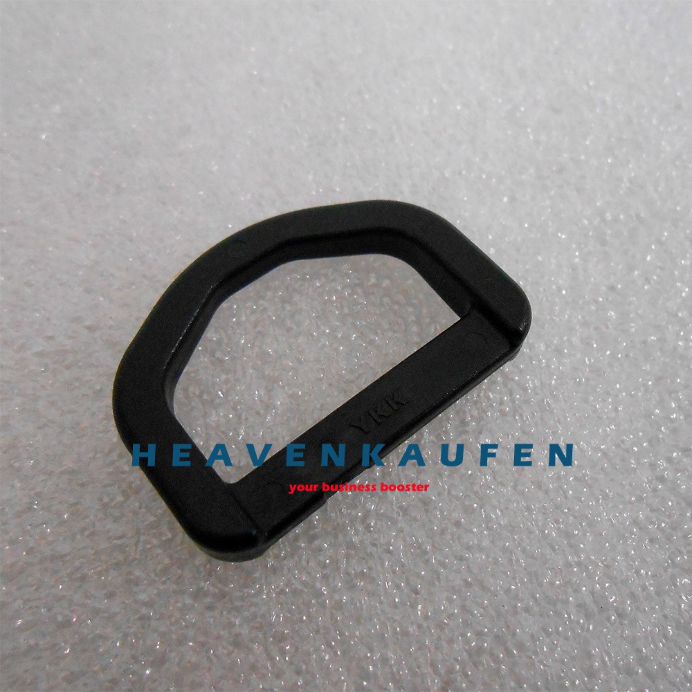 Ring D Tas Merek YKK 2,5 cm Hitam Poly Acetal (POM) Kuat Bagus Kokoh Kualitas Tinggi