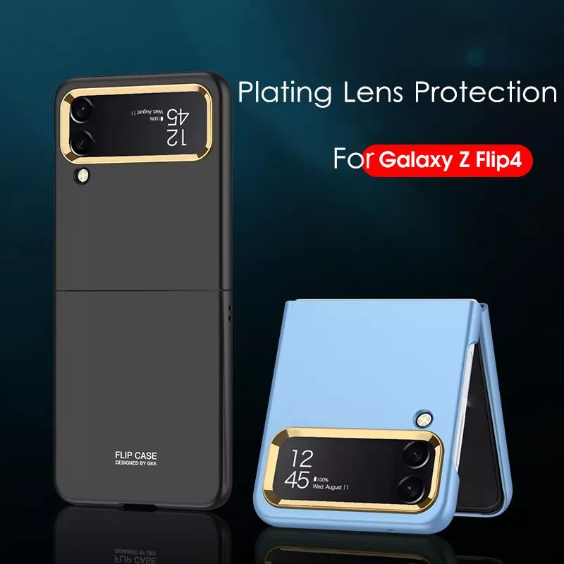 Case Samsung Galaxy Z Flip 4 5G Hard PC Plating Lens Protection GKK