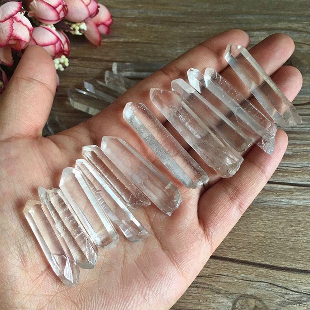 Batu Mentah Agustina 100g Mineral Dekorasi Home Decor Wand Healing Quartz Terminasi Bening