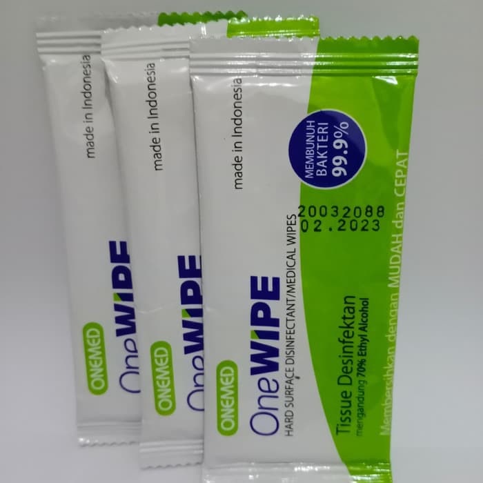 1 pc One Wipe Tissue Desinfektan OneMed Tissue One Med Dengan Alkohol 70%