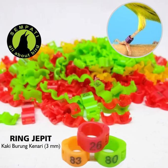 Ring Jepit 3 Mm Untuk Kaki Burung Kenari