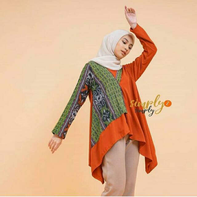 Tenun Kimono Orange / Batik Simply2Simply /Batik Simply