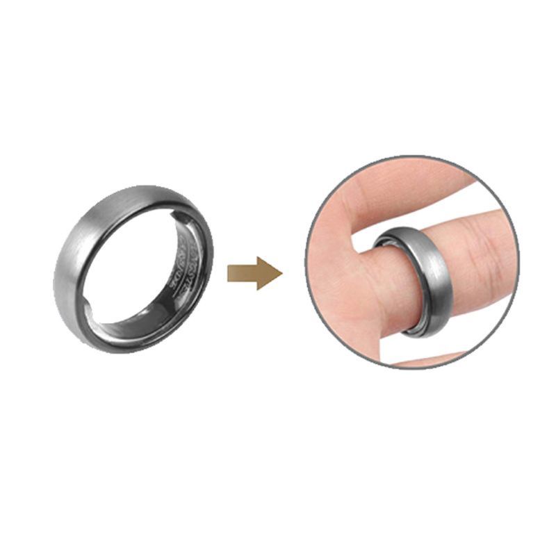 SIY  10 Pack Invisible Ring Size Adjuster for Loose Rings 6 Sizes Jewelry Guard Spacer Fitter Rings Sizer Tightener Tools