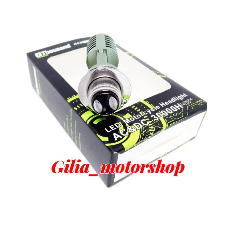 Lampu Depan Motor Led 2 Mata AC/DC K1 H6 1thousand bebek matic