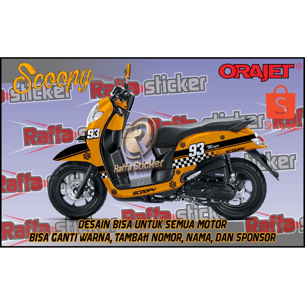 dekal scoopy stiker decal scoopy decal stiker scoopy stiker motor scoopy decal motor scoopy