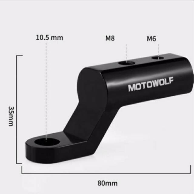 Tempat dudukan lampu di spion breket lampu tembak di spion MOTOWOLF semua motor