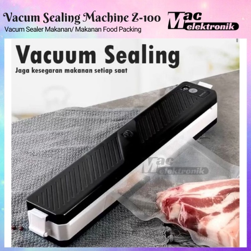 Mesin Vacum Sealer Plastik Vacuum Udara Vakum alat bungkus makanan Vipoo Z-100 Vacum sealer FRESH Makanan Food Packing