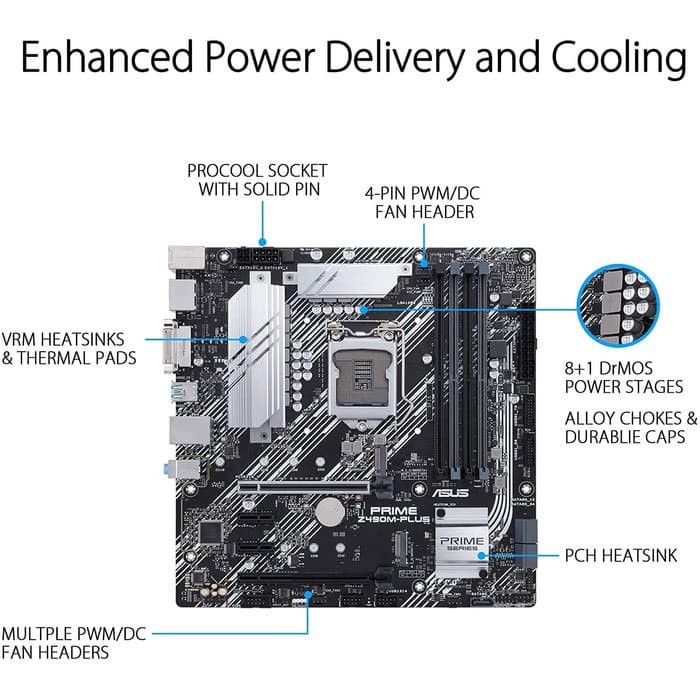 ASUS PRIME Z490M-PLUS (Socket Intel LGA 1200, Gen 10)