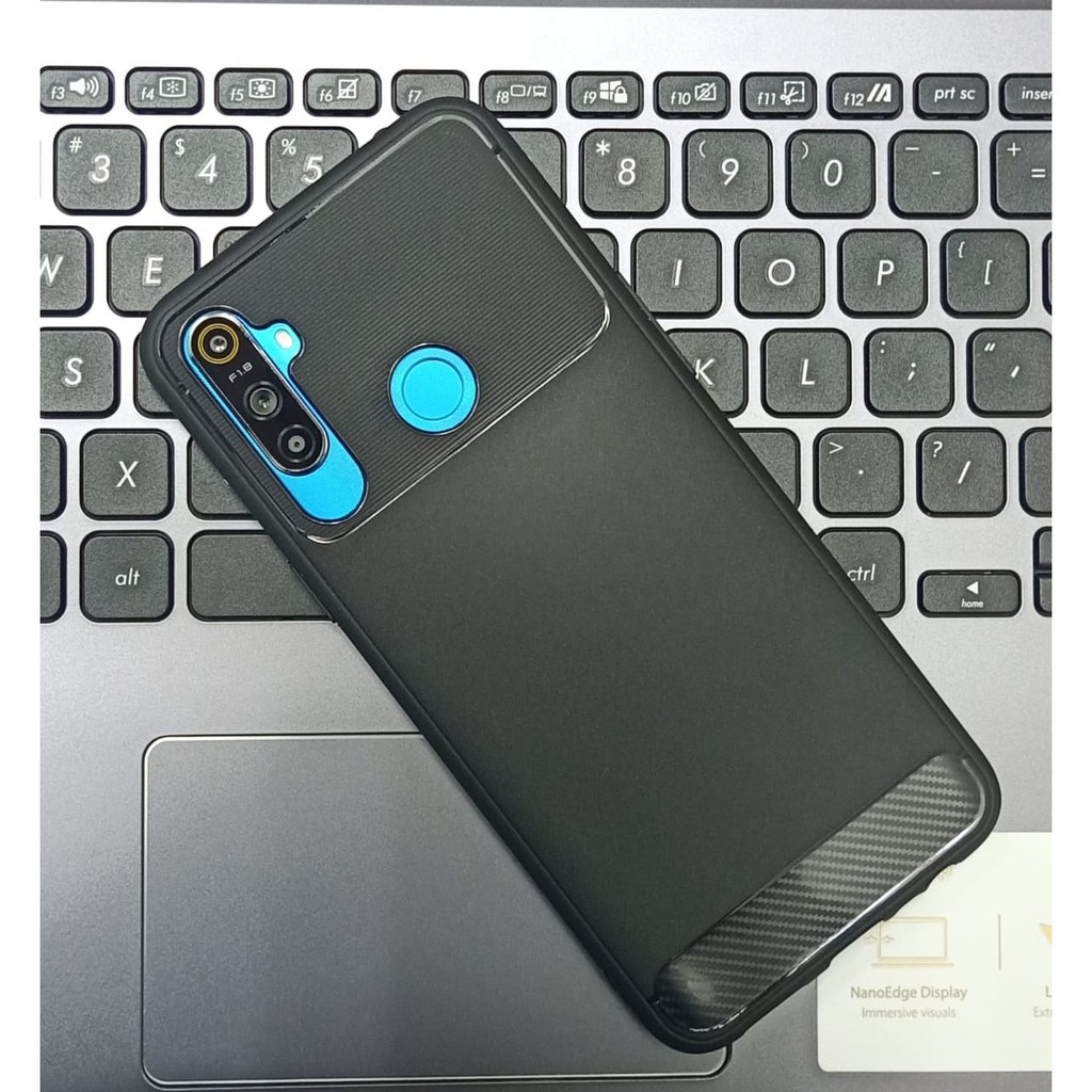 SLIM CARBON REALME C3 TPU SHOOKPROOF ARMOR SILIKON SOFT