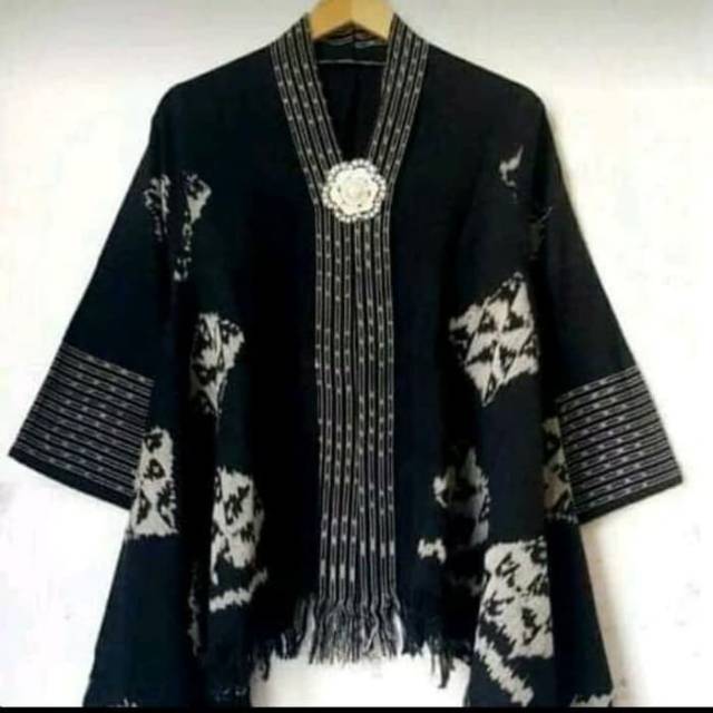 Blazer tenun original motif kipas A2