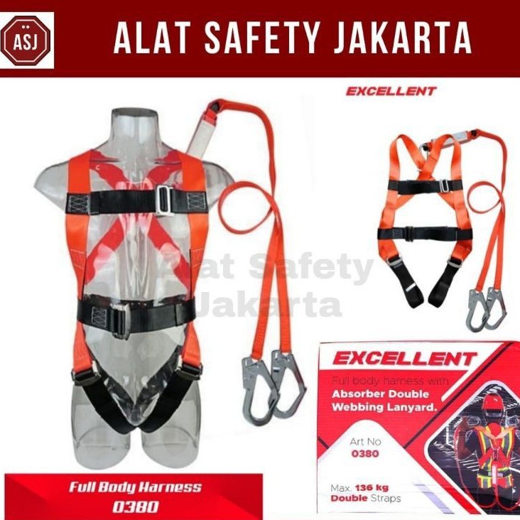 

Fullbody Harness "Excellent" Plus Lanyard 0380