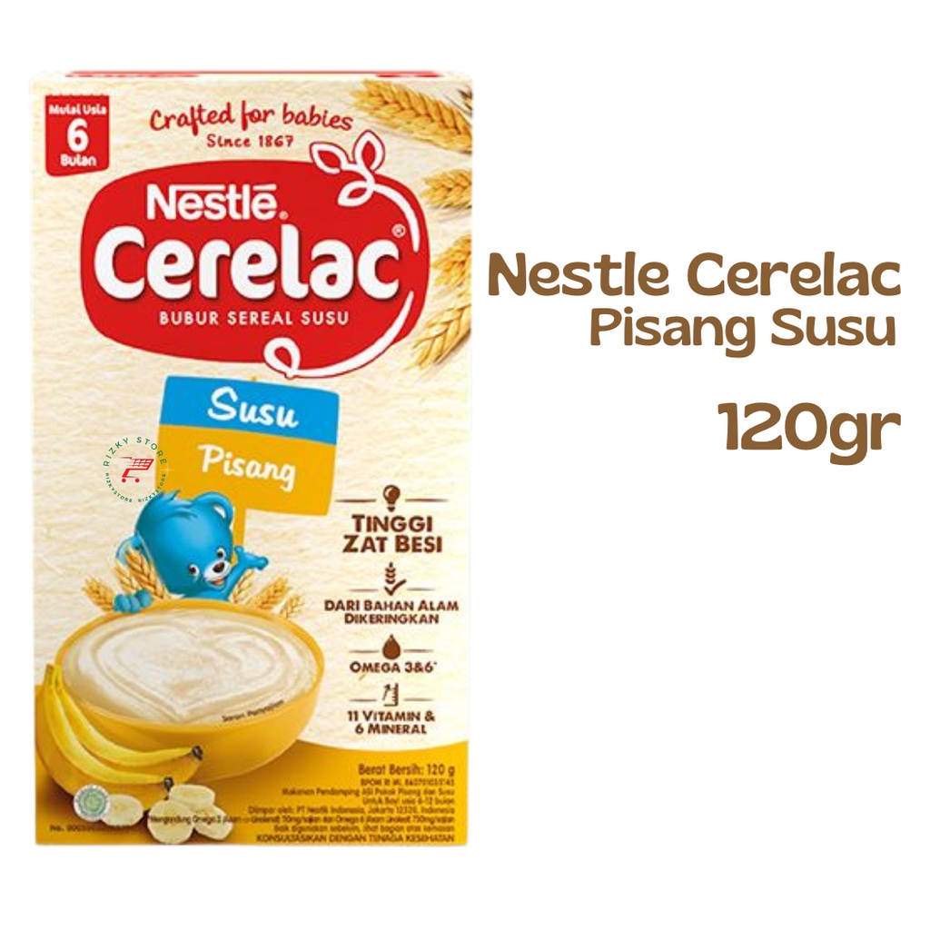 Nestle Cerelac kotak 120gr 2 varian