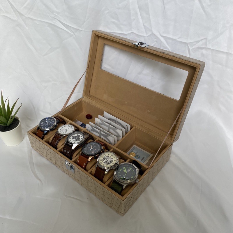 Luxury Box Perhiasan Emas Antam UBS Mini Gold dan Jam Tangan Isi 6