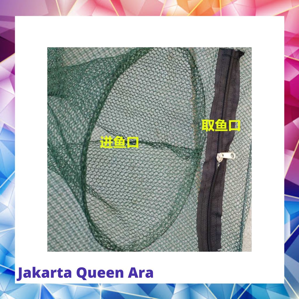 Jaring Pancing Ikan Hexagonal 8 Hole Fishing Net Trap Cage - Net00