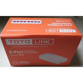TOTOLINK S808 8-Port 10/100Mbps Desktop Switch Hub