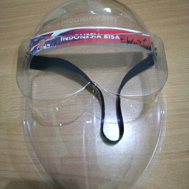 Face shield 3D Topeng  Muka 3D Pelindung wajah dari Corona. Custom Logo Stiker atas.
