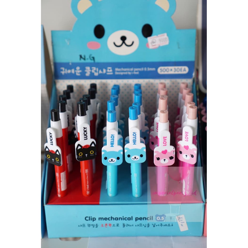 

CUCI GUDANG Pensil Korea Lucu Mekanik Motif Kucing