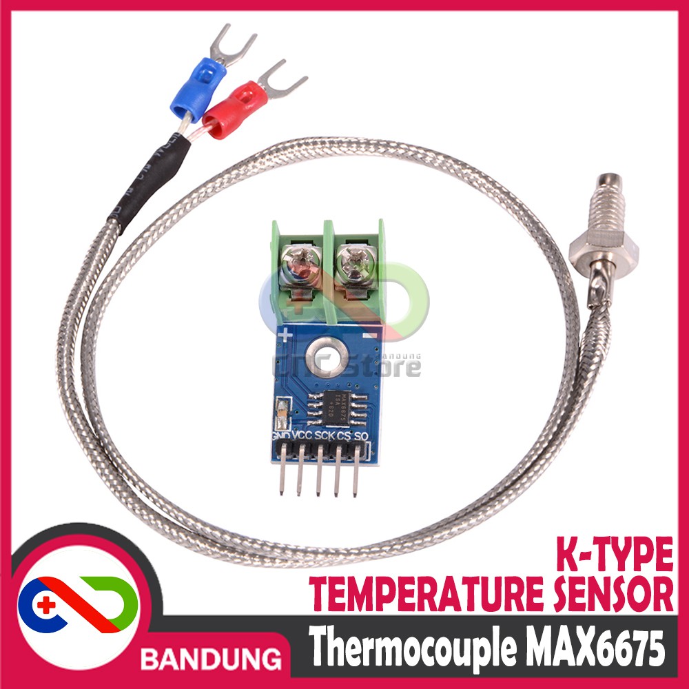 K TYPE-K THERMOCOUPLE MAX6675 MODULE HIGH TEMPERATURE SENSOR FOR ARDUINO SENSOR SUHU