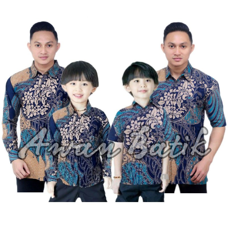 TERBARU Couple sweet || couple batik ayah dan Batik anak cowok BATIK Tosca Batik Terbaru Batik 2022