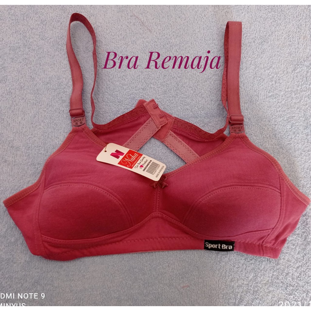 Bra Remaja/ Bh remaja, Sport Bra, Bra Wanita, Bra Cup Kecil, Bra Tanpa kawat dan busa, Sport Bra