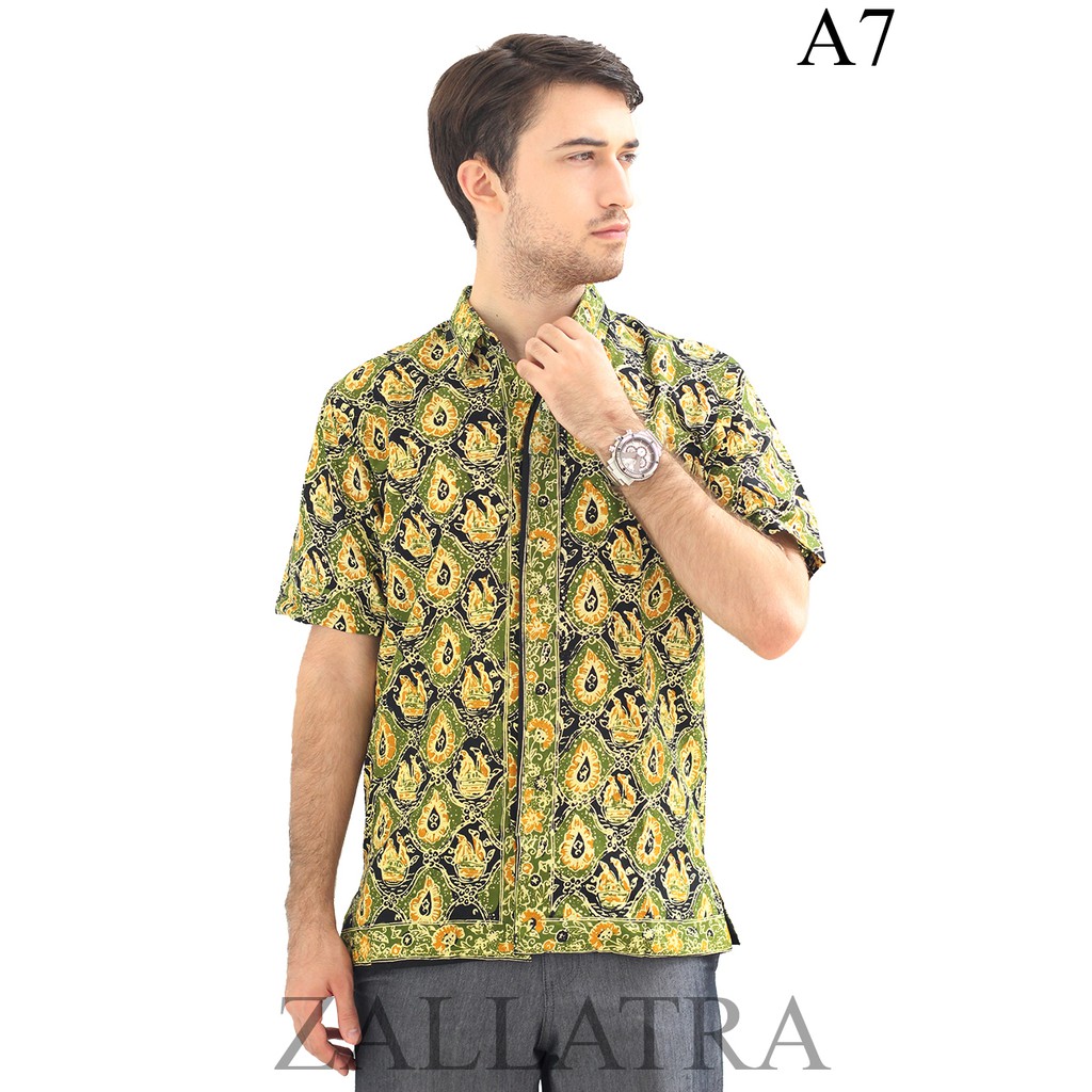 Model Baju Batik Pria Cap Asli Jambi Berkualitas - Zallatra A7