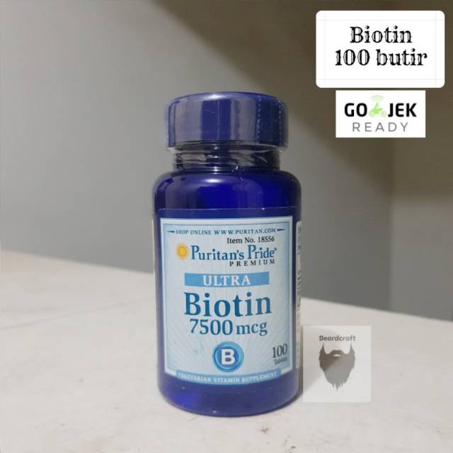 Biotin Puritan 7500 mcg isi 100 tabs