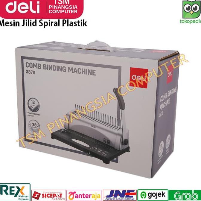 

Deli E3870 / E 3870 Mesin Binding - Mesin Jilid Spiral Plastik