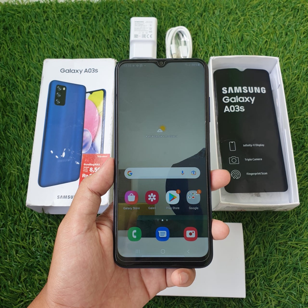 SAMSUNG A03S SECOND 3/32 & 4/64 GB HP SECOND HANDPHONE SECOND HP SEKEN HP BEKAS HP MURAH