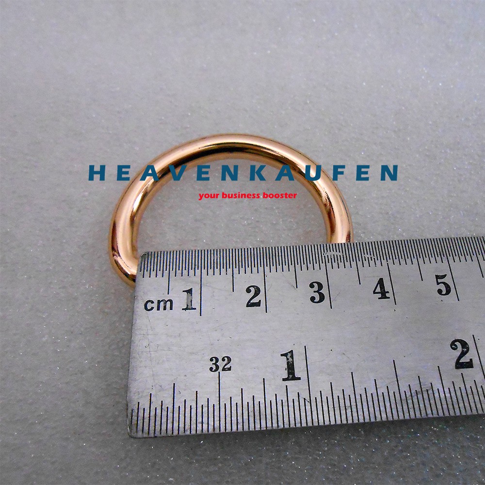 Ring D Tas 3 cm Gold Muda / Emas Muda Tebal 4,5 mm Kualitas Premium