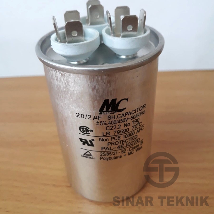 Jual Kapasitor AC capacitor 20/2 uf MC original Shopee Indonesia