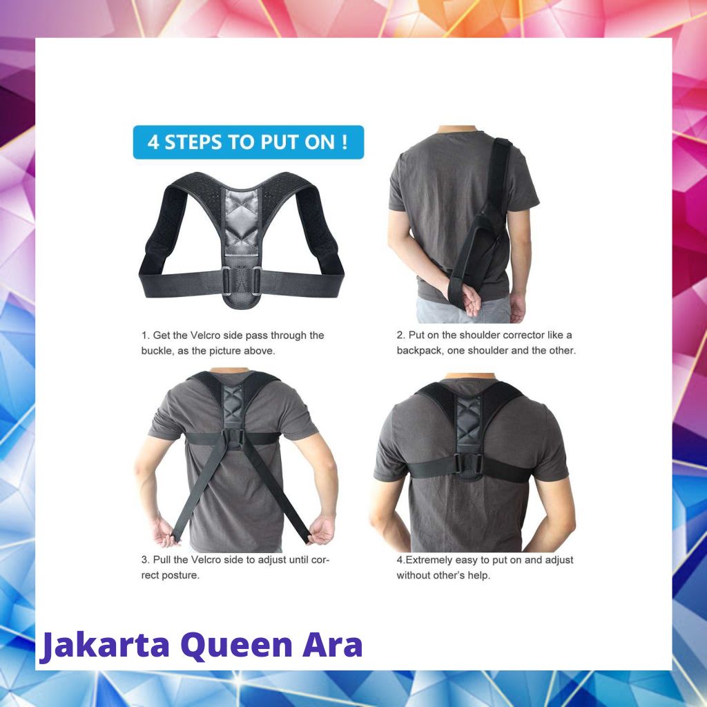 Boodun Tali Body Harness Korektor Postur Punggung Size M - BBJ-1