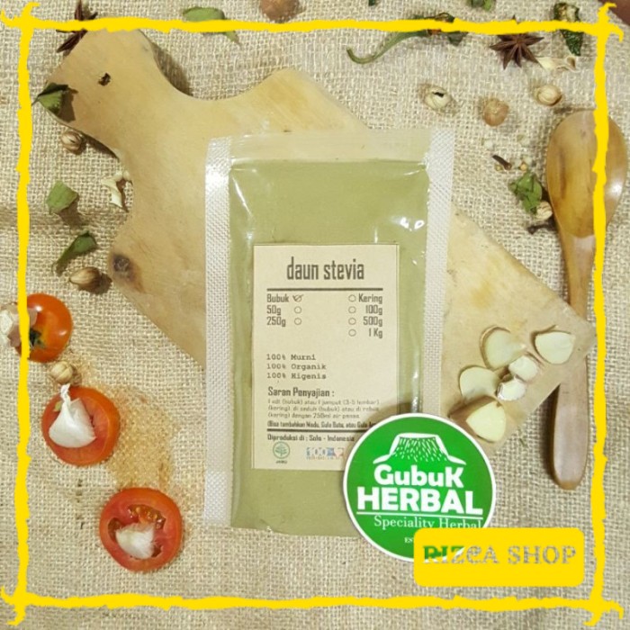 

DAUN STEVIA BUBUK 100 gr - Stevia Rebaudiana - MURNI - JSR RIZ