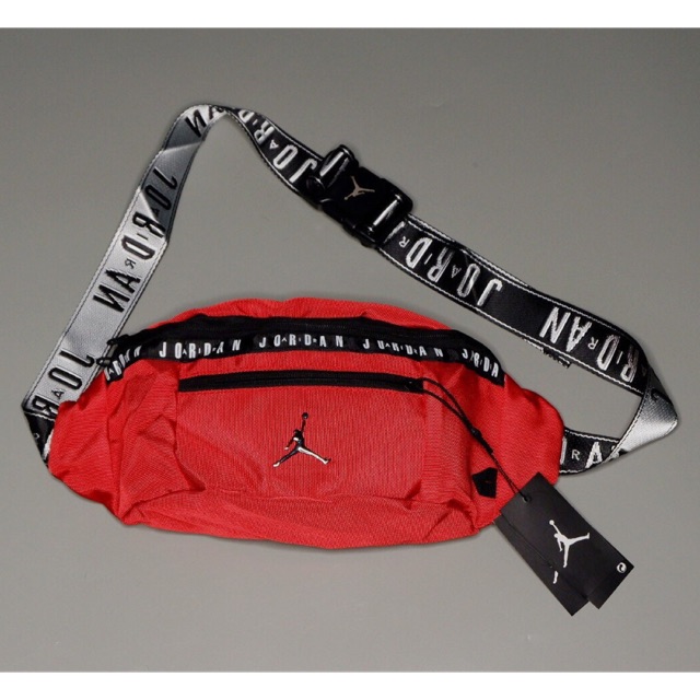 jordan waist bag red