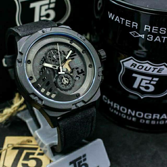 Jam Tangan Pria T5 H3703 T5 H 3703 original chronograph free tin box