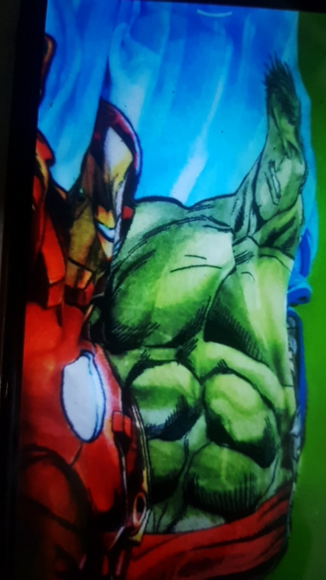 Selimut Bulu Karakter Avengers / Selimut Single 150x200cm Bl-343