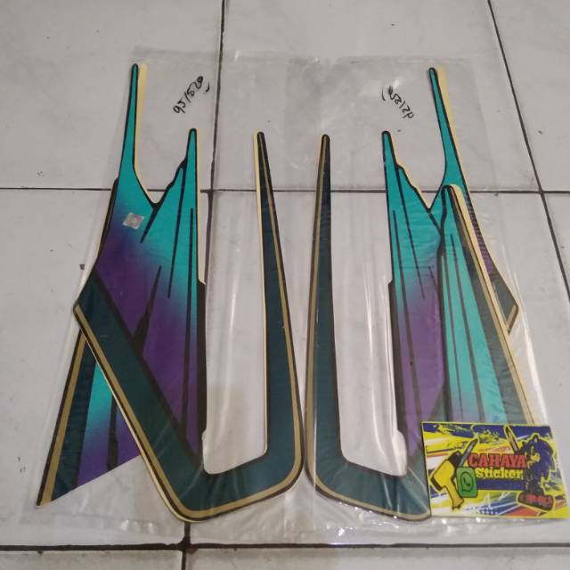 Striping/Sticker/Lis Standar Yamaha Rx King Tahun 1995 Warna Hijau