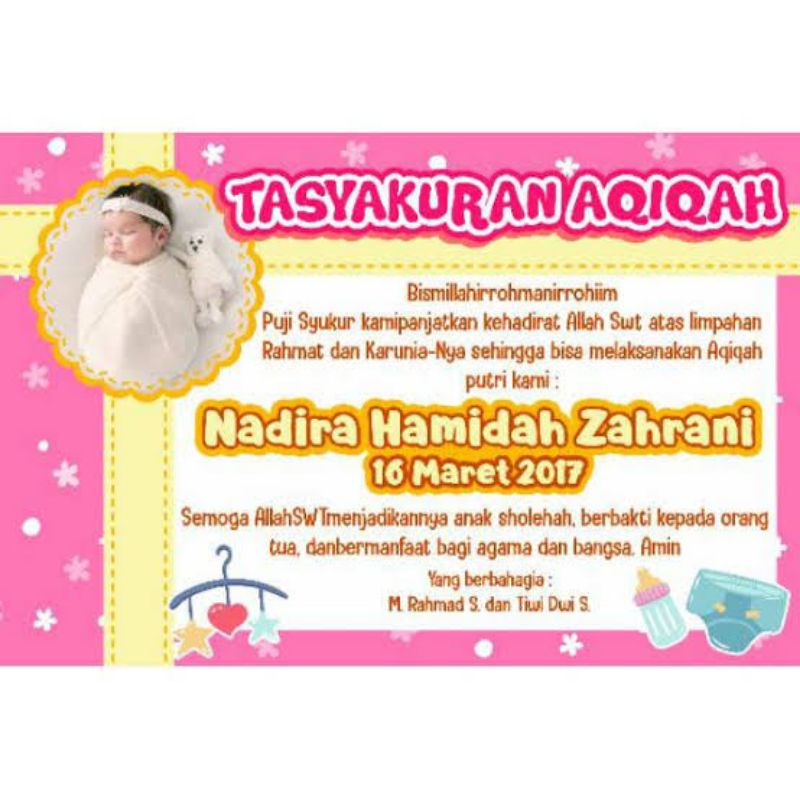 

STICKER TASYAKURAN AKIKAH ANAK