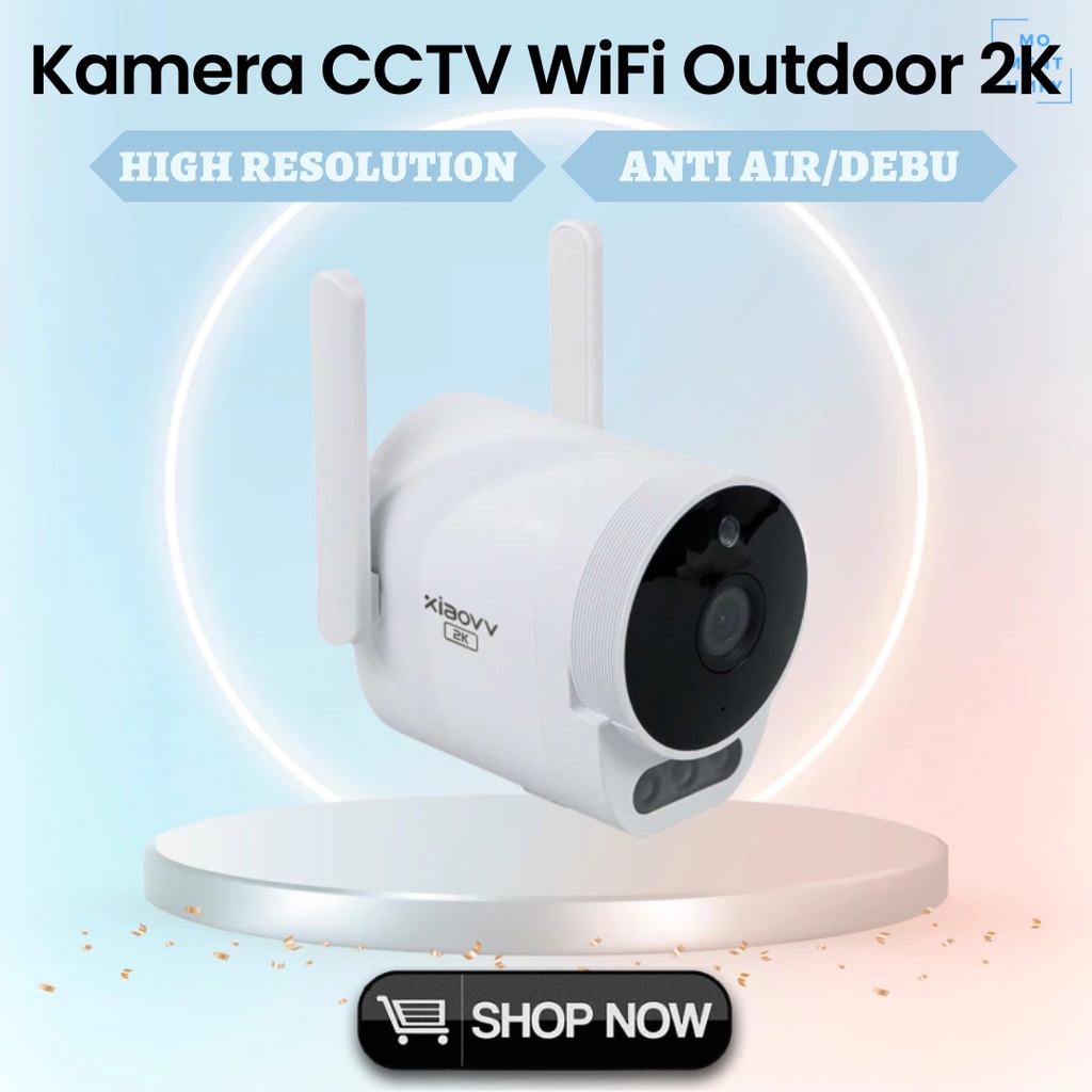 Xiaovv CCTV IP Kamera Camera Pengawas Pengintai Pengaman Keamanan Tersembunyi CCTV Antena Wifi Kecil