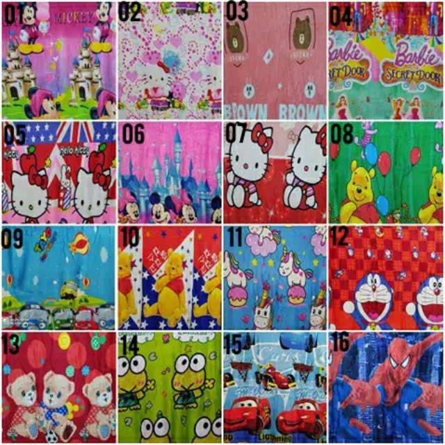 GS057| SELIMUT BULU HALUS DEWASA / MOTIF KARAKTER LUCU