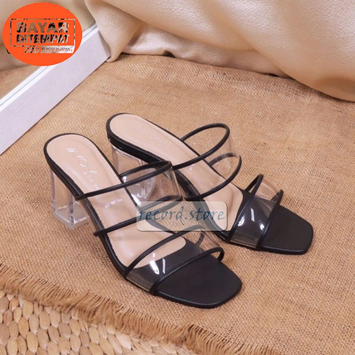 Sepatu Hak Tinggi Zara Vz19 High Heels Import High Heels Branded  NU715 Hak Kaca Tahu Premium Us85